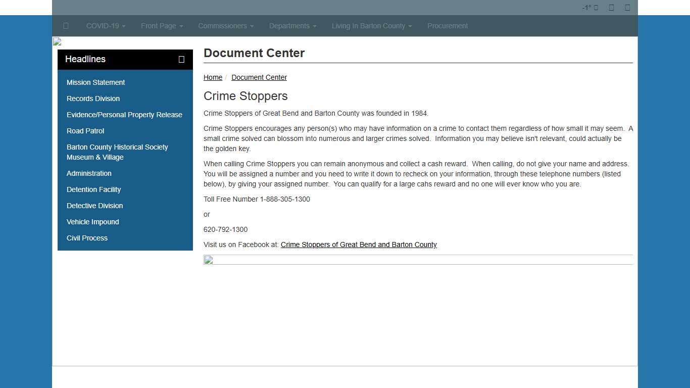 Barton County - Crime Stoppers